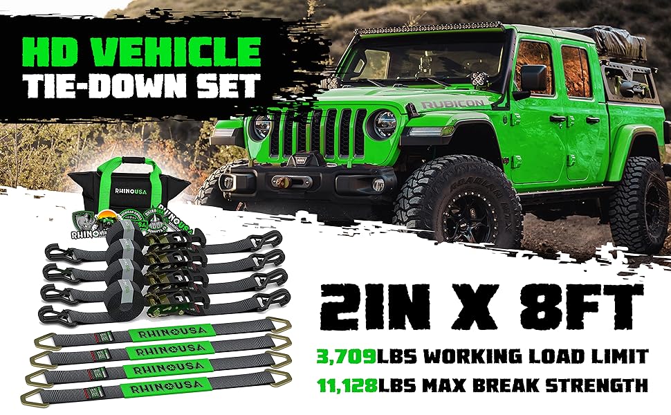 rhino usa 2 inch vehicle tie down kit 
